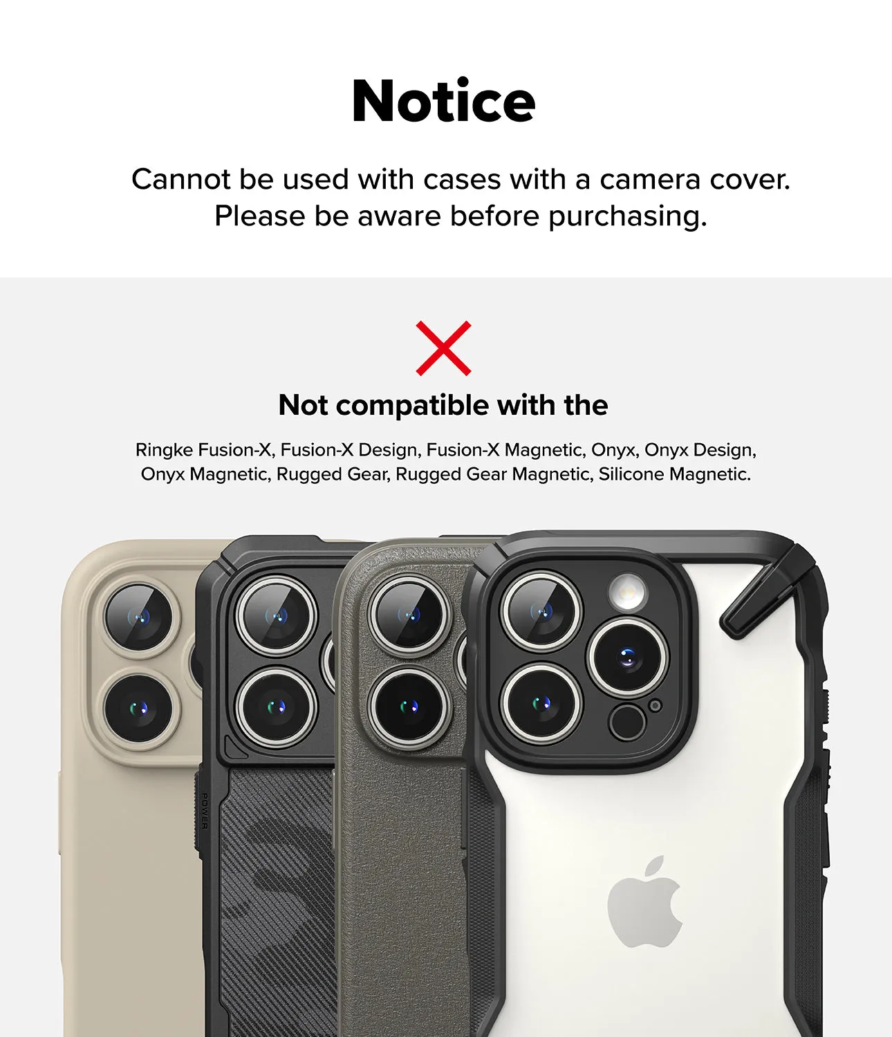 Affordable Luxury iPhone 16 Pro Max / 16 Pro | Camera Glass [2 Pack]  Last Few Pieces!