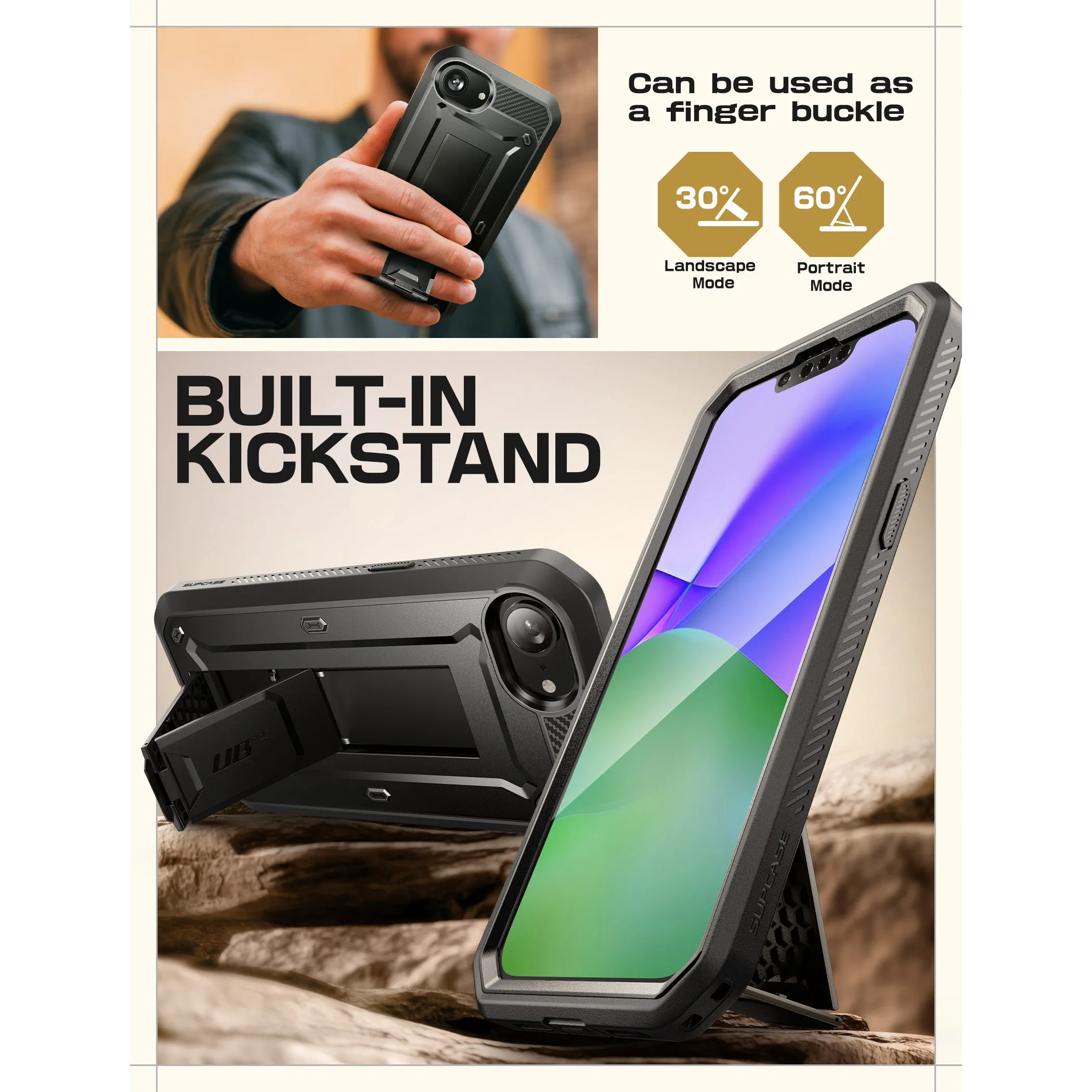 Affordable Luxury iPhone 16e  Unicorn Beetle Pro Rugged Case-Black  Limited Release!