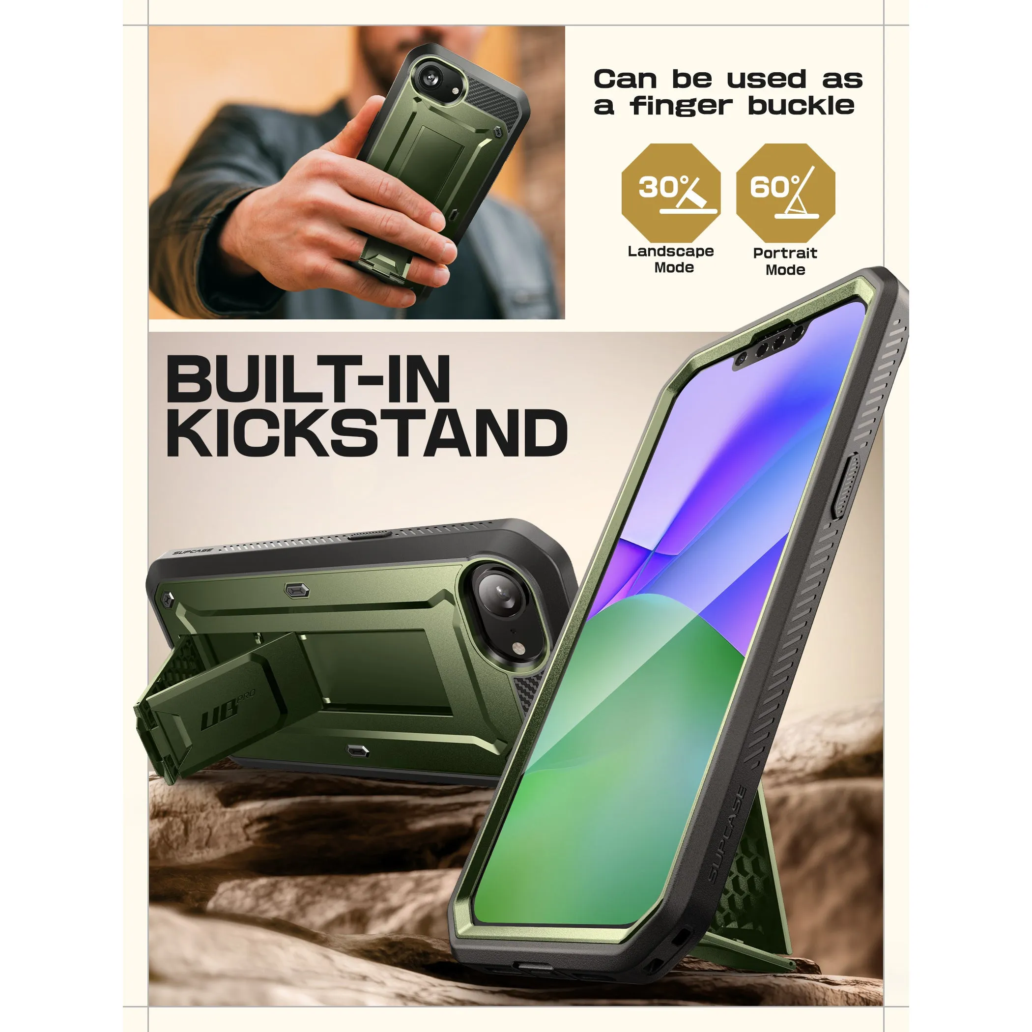 Affordable Luxury iPhone 16e  Unicorn Beetle Pro Rugged Case-Dark Green  Last Chance!
