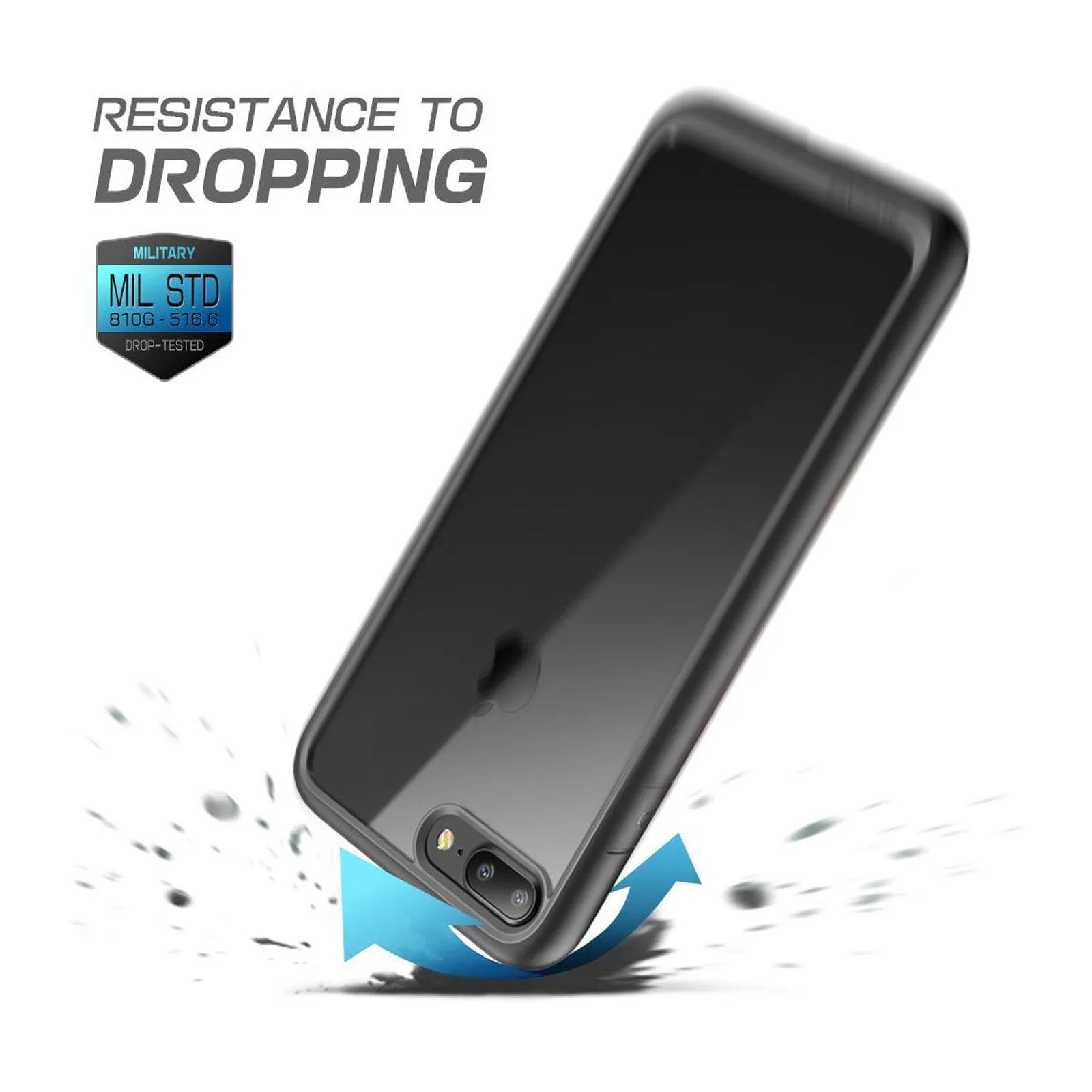 Affordable Luxury iPhone 7 Plus / 8 Plus Unicorn Beetle Style-Black  Limited Availability!