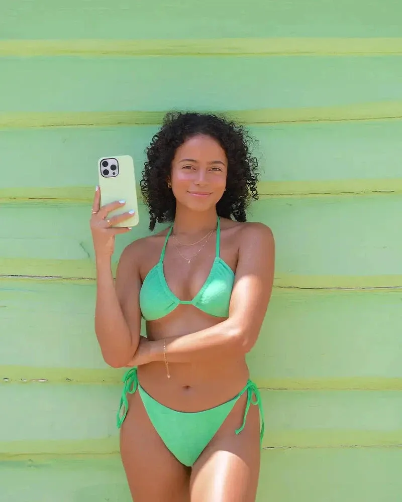 Affordable Luxury Kiwi Kiss | Matcha Green Shimmer Case  Limited Availability!