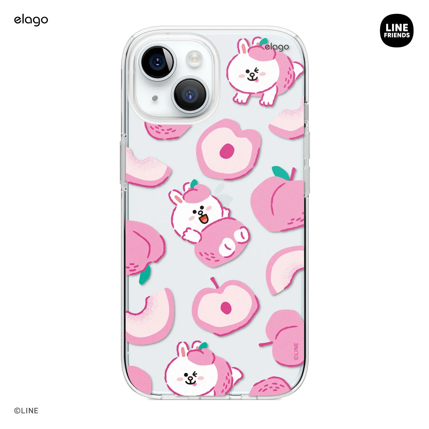 Affordable Luxury LINE FRIENDS | elago B&F Fruit Shop Hybrid Case for iPhone 15  Limited Availability!