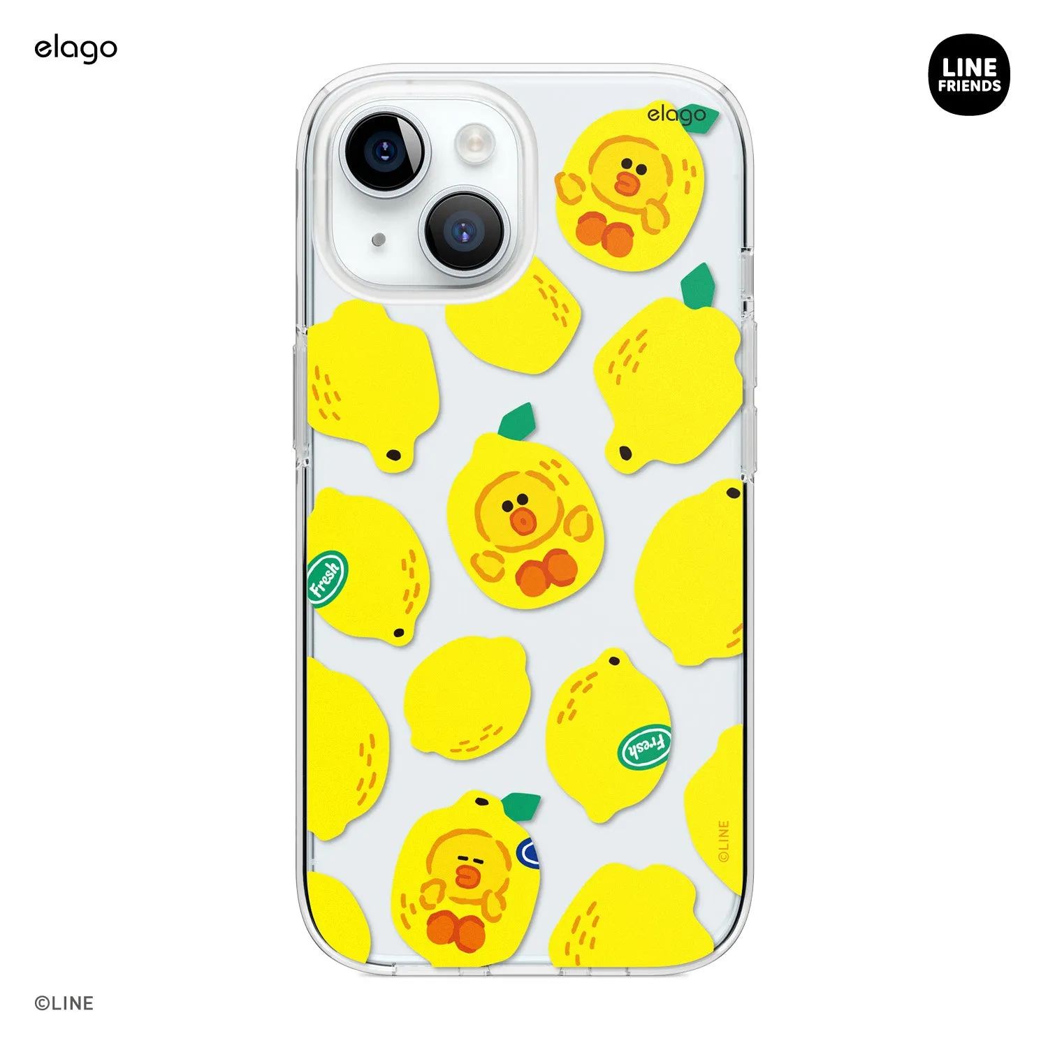 Affordable Luxury LINE FRIENDS | elago B&F Fruit Shop Hybrid Case for iPhone 15  Limited Availability!