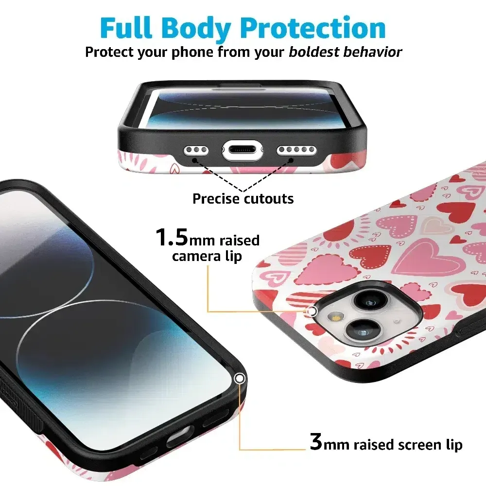 Affordable Luxury Love Struck | Heart Stickers Case  Almost Gone!