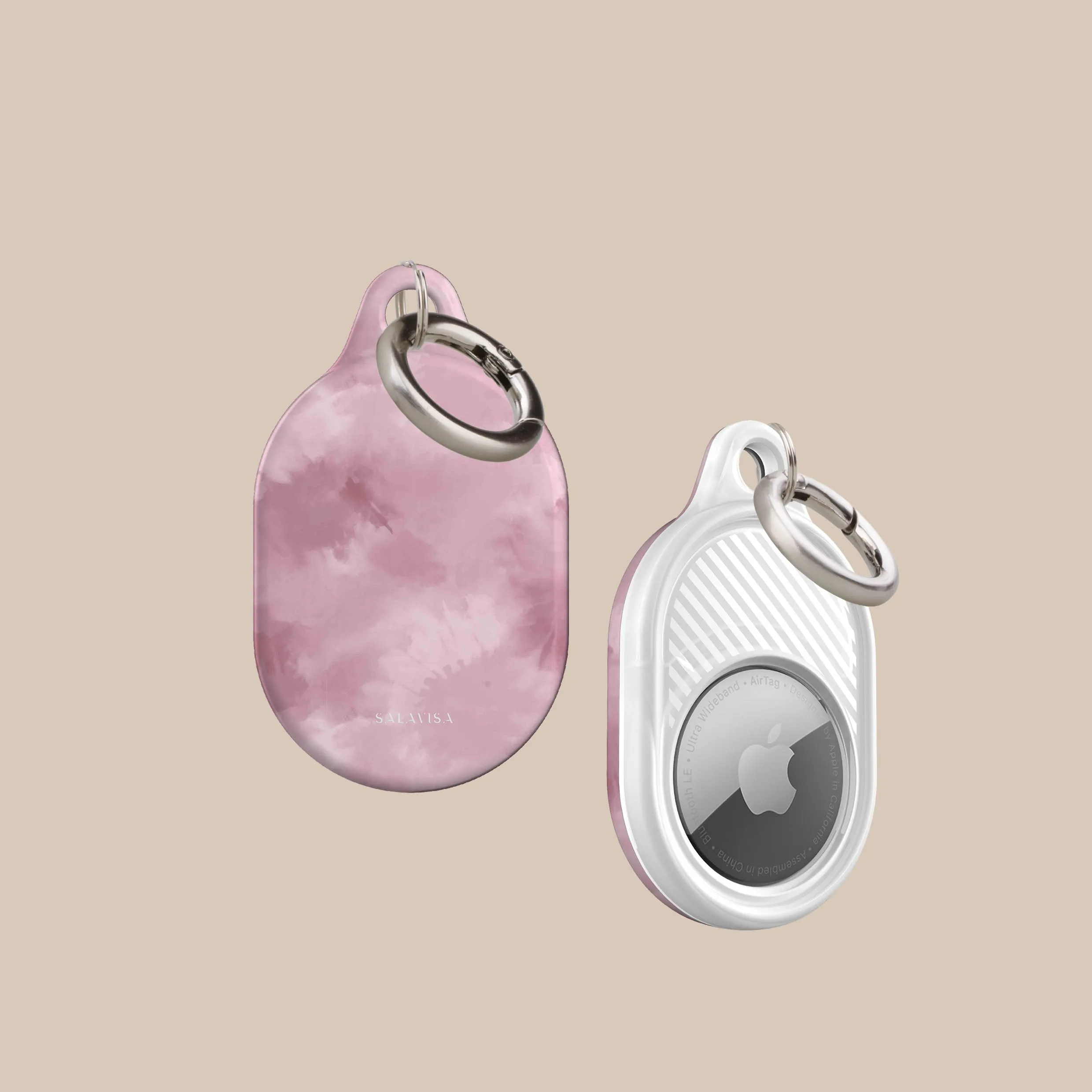 Affordable Luxury Pink Tie Dye AirTag Holder  Almost Gone!
