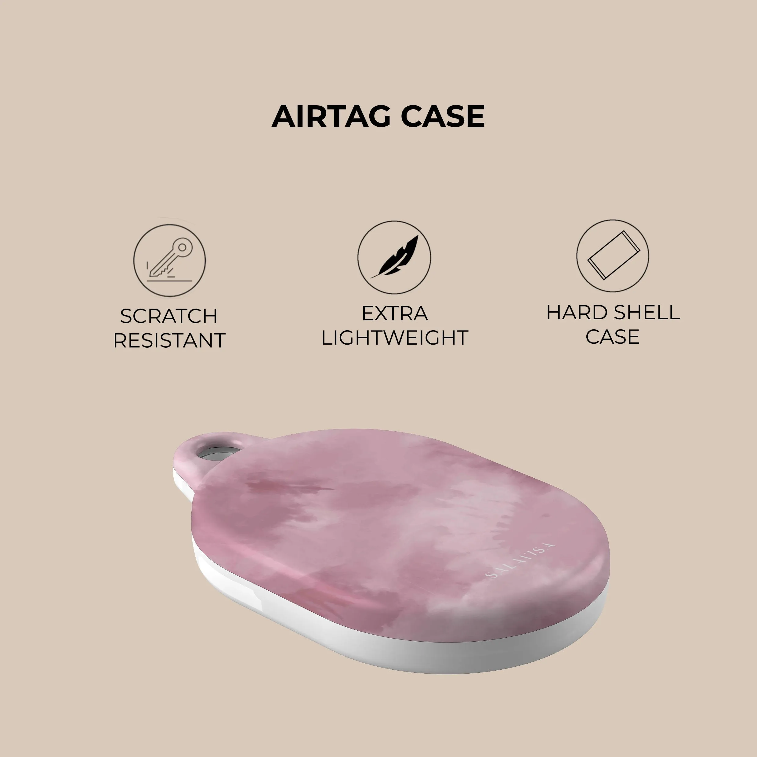 Affordable Luxury Pink Tie Dye AirTag Holder  Almost Gone!