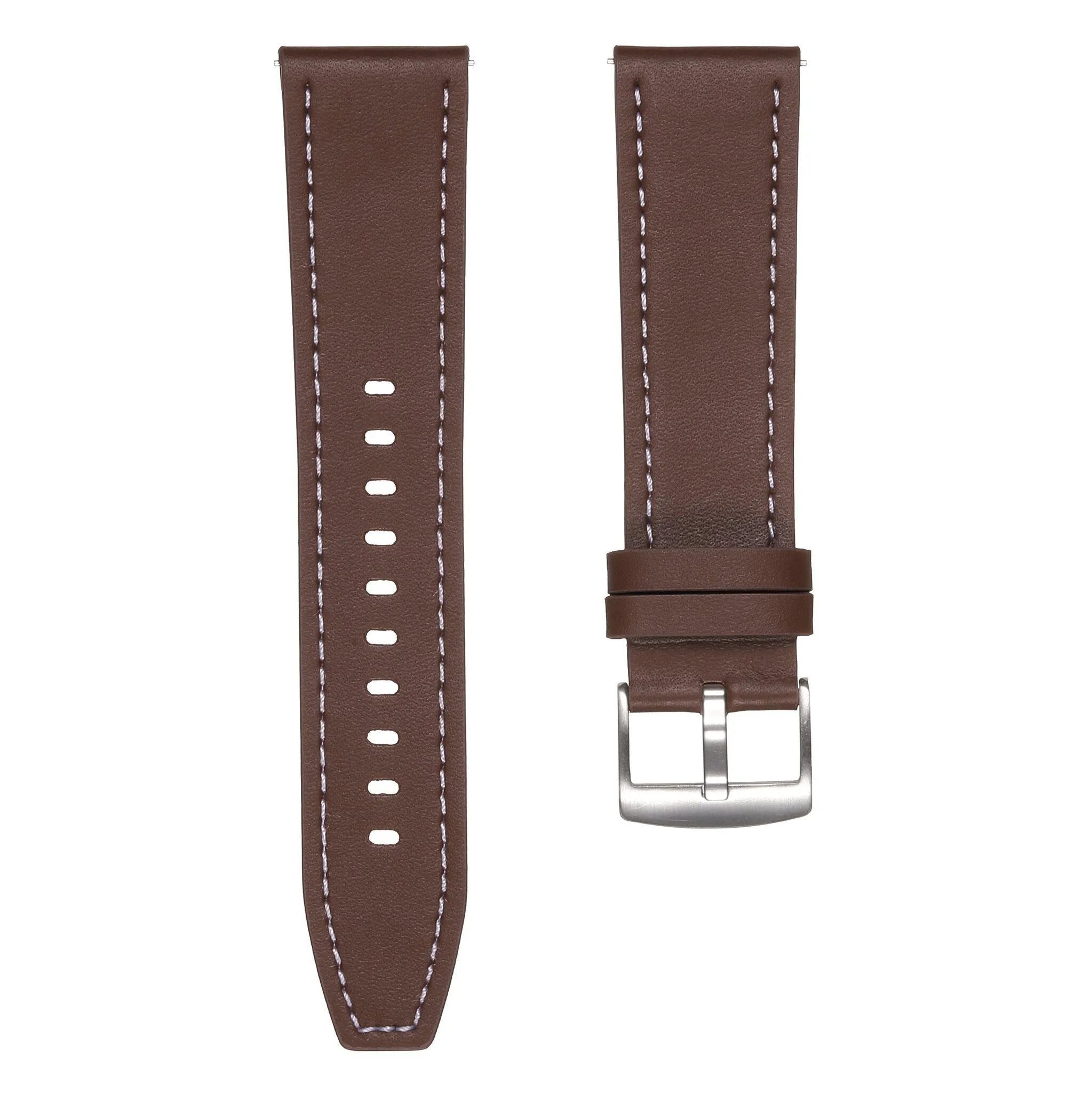 Affordable Luxury Redmi Watch 5 Active 'One Push' Leather Strap (Dark Brown)  Last Few Pieces!