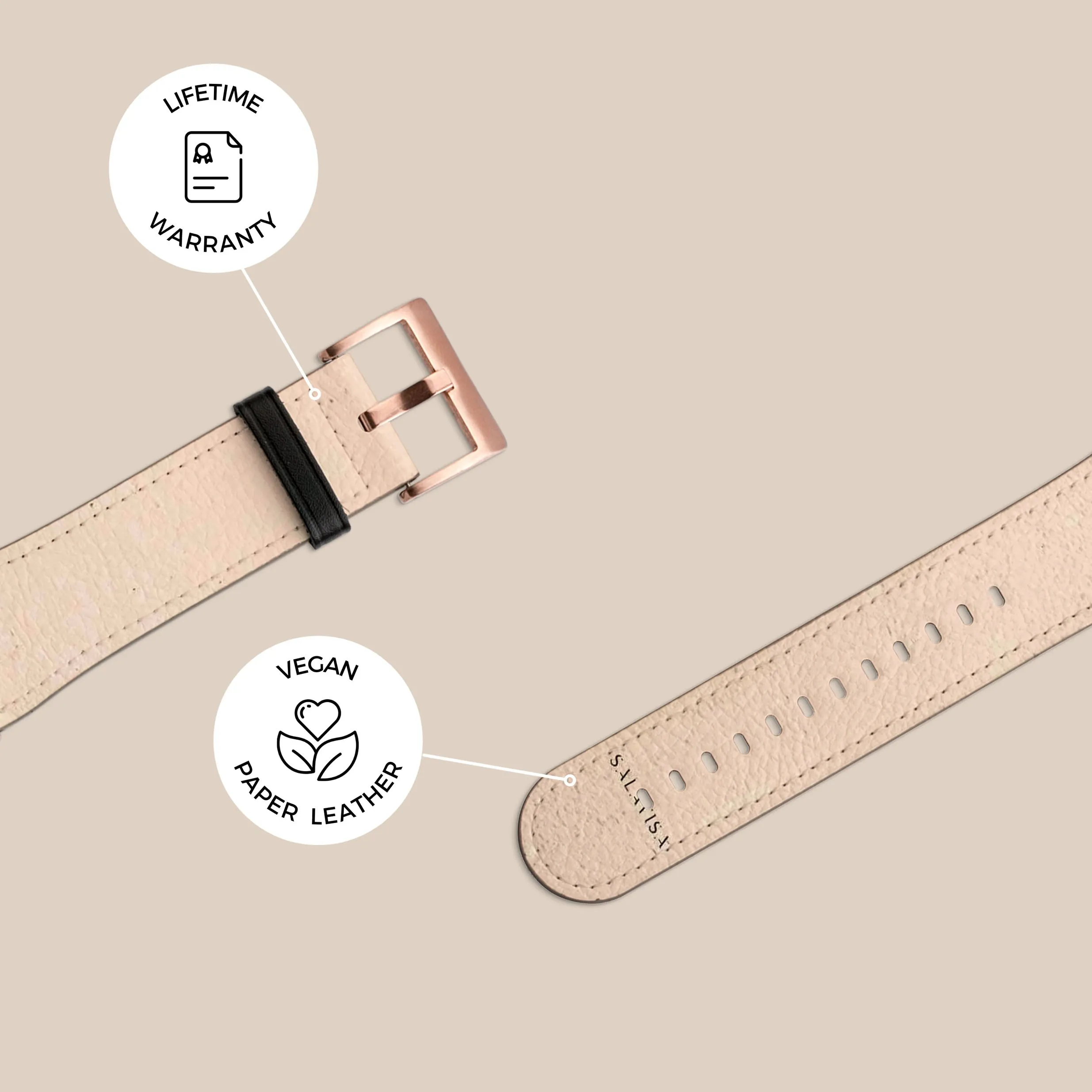 Affordable Luxury Rose Beige Clay Galaxy Watch Band  Last Few Pieces!