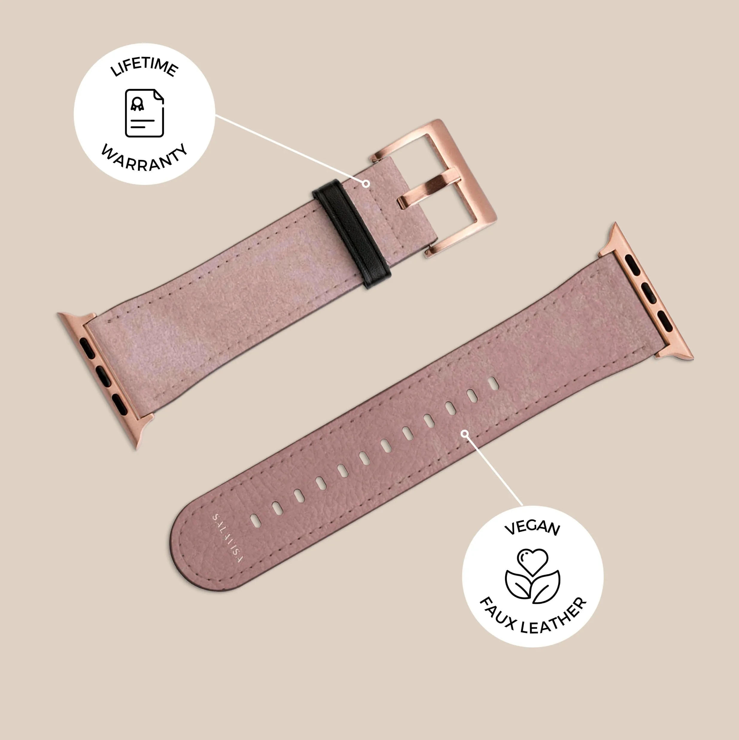 Affordable Luxury Rose Pink Watercolor Apple Watch Band  Today Only!