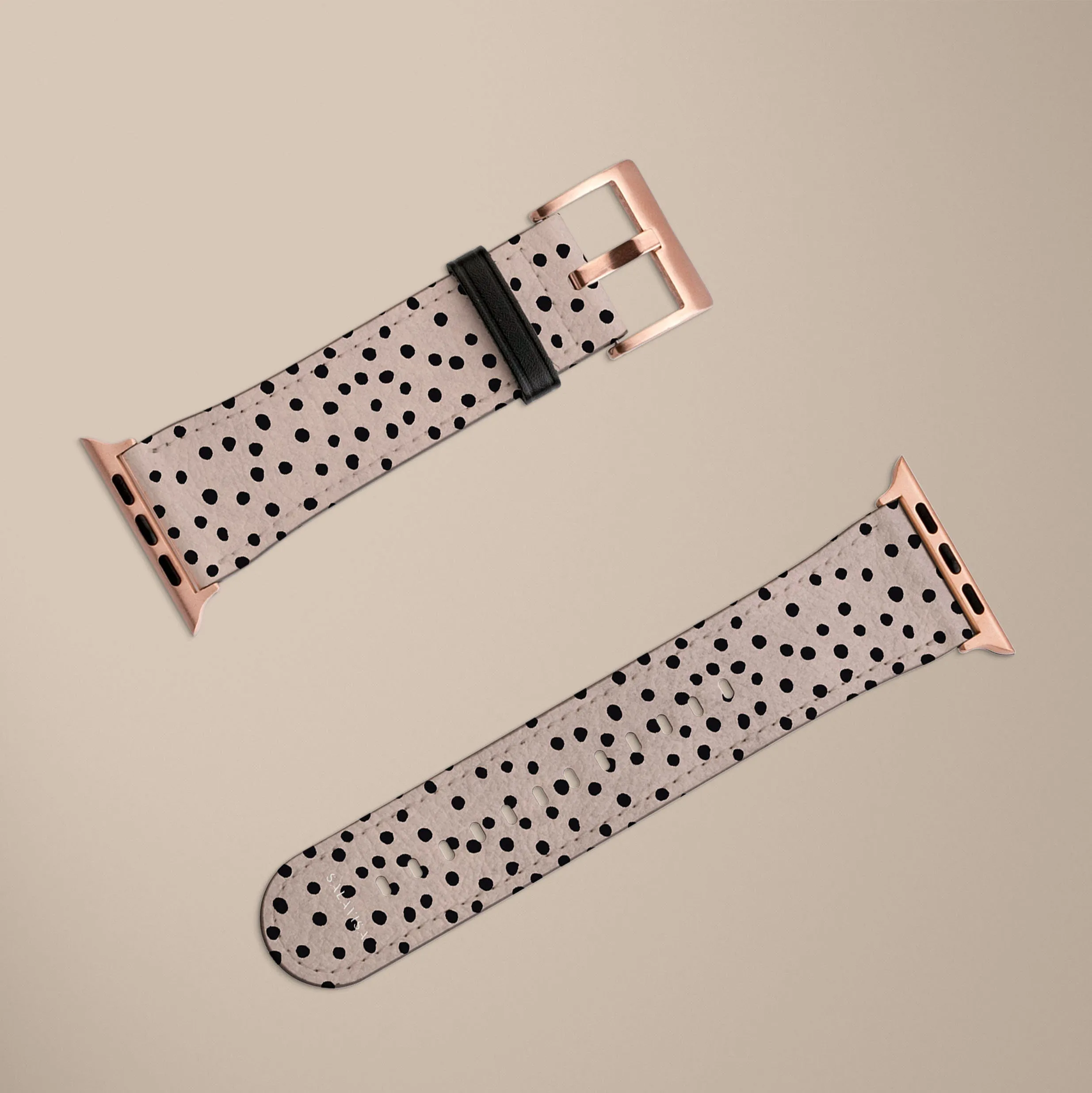 Affordable Luxury Rose Polka Dots Watch Strap  Stylish & Comfortable