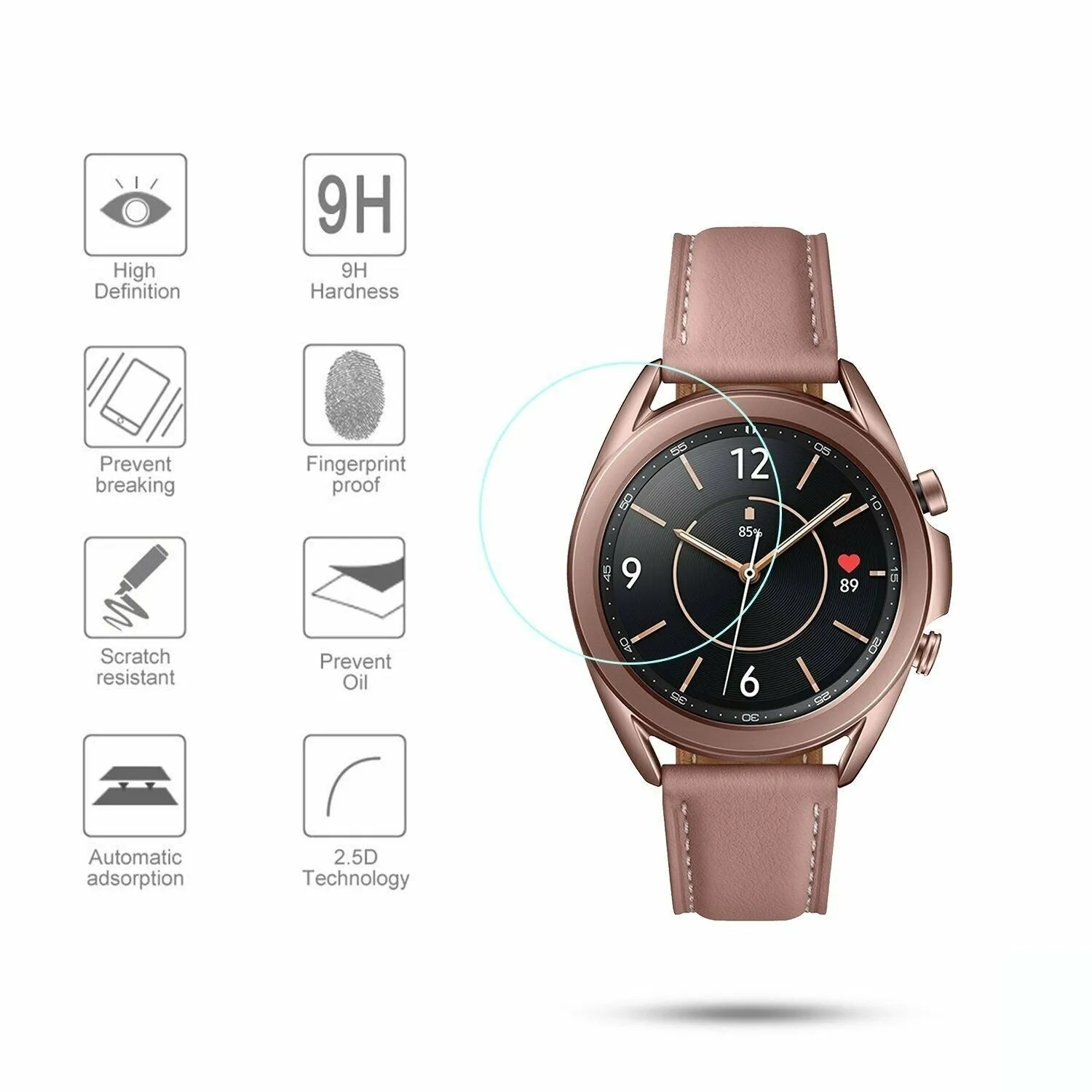 Affordable Luxury Samsung Galaxy Watch 3 41mm tempered glass  Dont Miss Out!