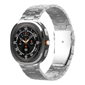 Affordable Luxury Samsung Galaxy Watch Ultra 'Iron' Titanium Strap (Silver)  Almost Sold Out!