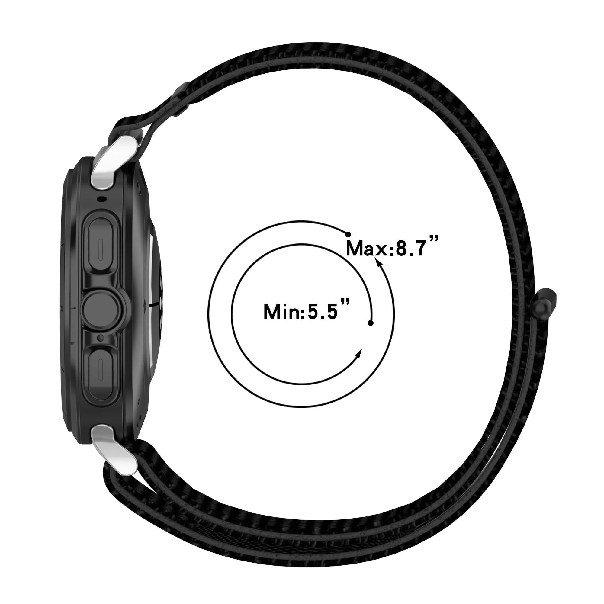 Affordable Luxury Samsung Galaxy Watch Ultra Nylon Strap (Black)  Almost Gone!