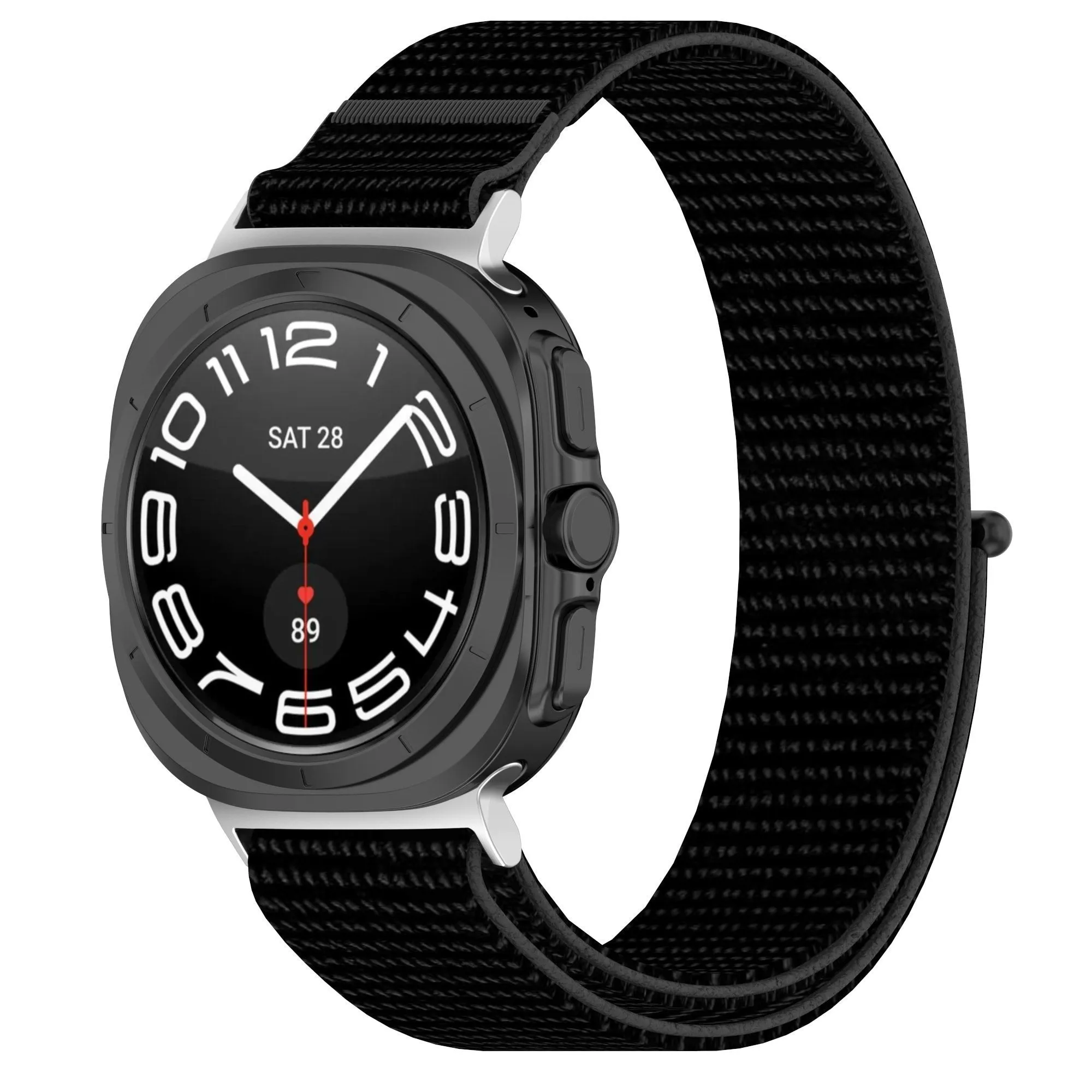 Affordable Luxury Samsung Galaxy Watch Ultra Nylon Strap (Black)  Almost Gone!