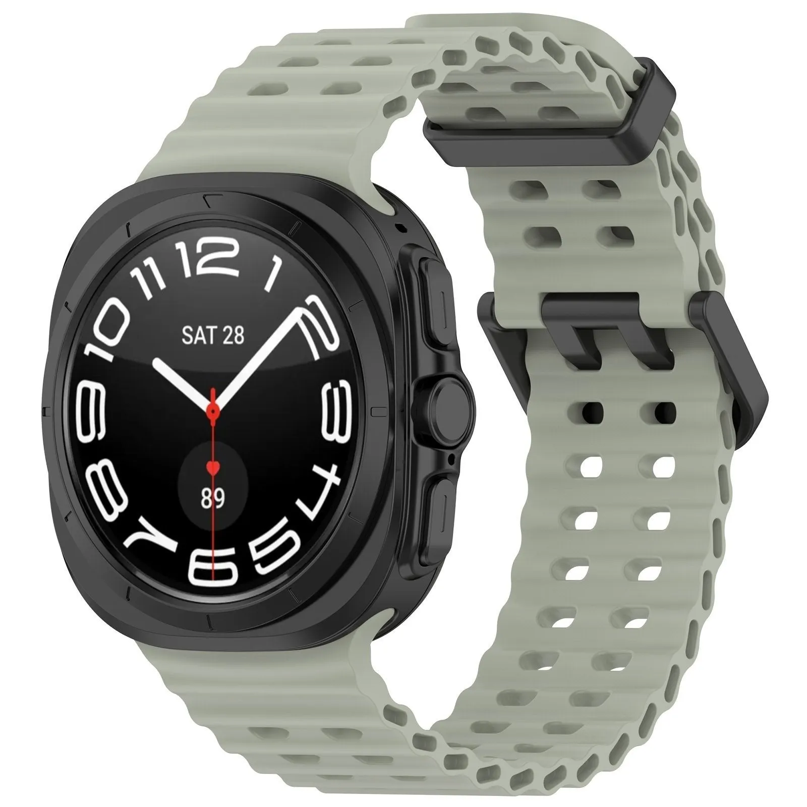 Affordable Luxury Samsung Galaxy Watch Ultra Ocean Strap (Gray-Green)  Almost Gone!