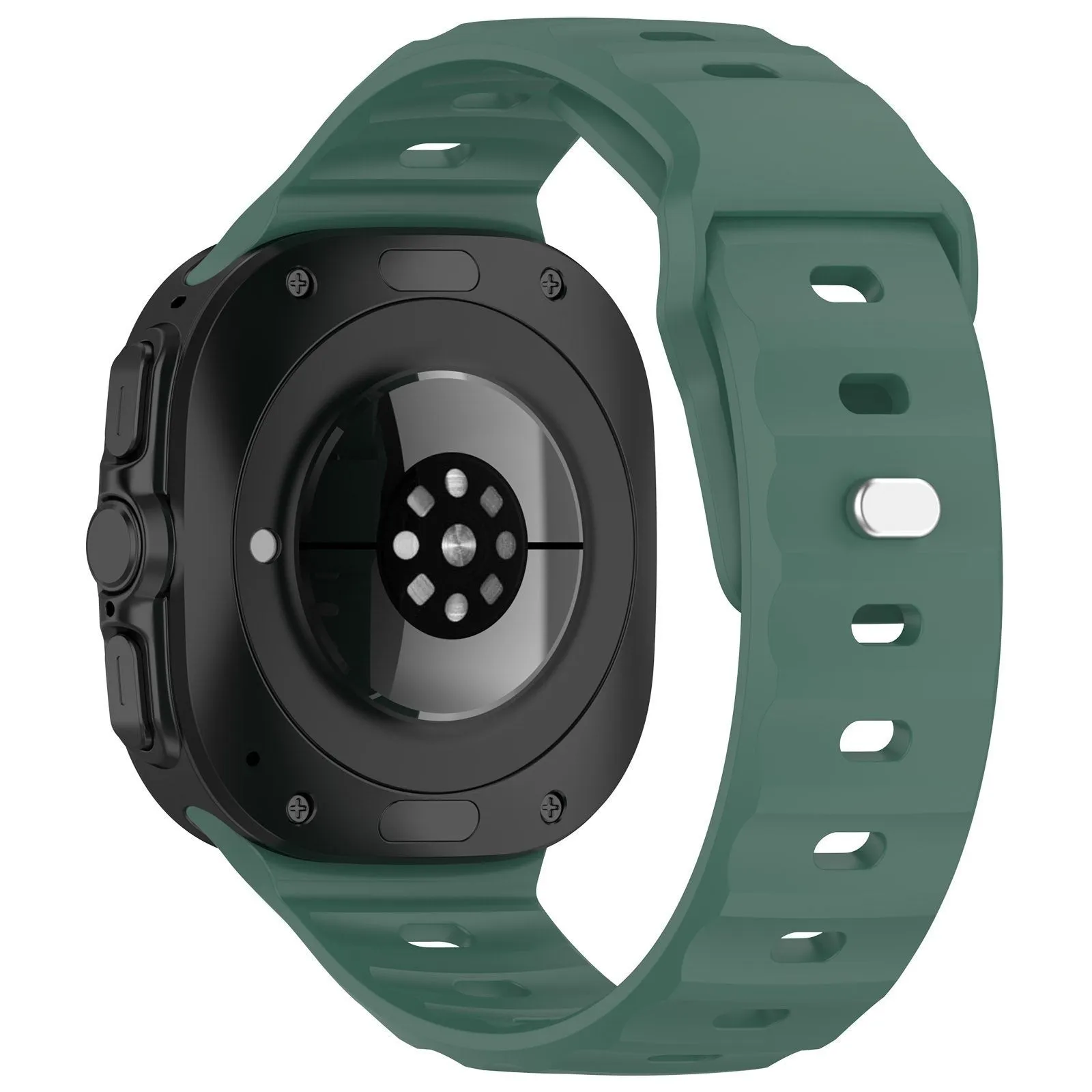 Affordable Luxury Samsung Galaxy Watch Ultra Outdoor Silicone Strap (Dark Green)  Almost Gone!