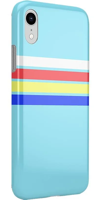 Affordable Luxury Totally Groovy | Teal Rainbow Stripes Color Block Case  Dont Miss Out!