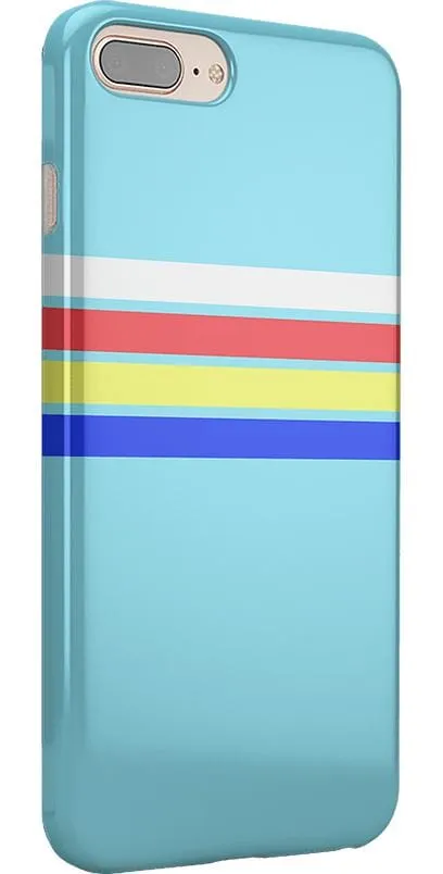 Affordable Luxury Totally Groovy | Teal Rainbow Stripes Color Block Case  Dont Miss Out!