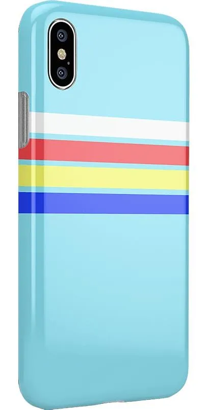 Affordable Luxury Totally Groovy | Teal Rainbow Stripes Color Block Case  Dont Miss Out!