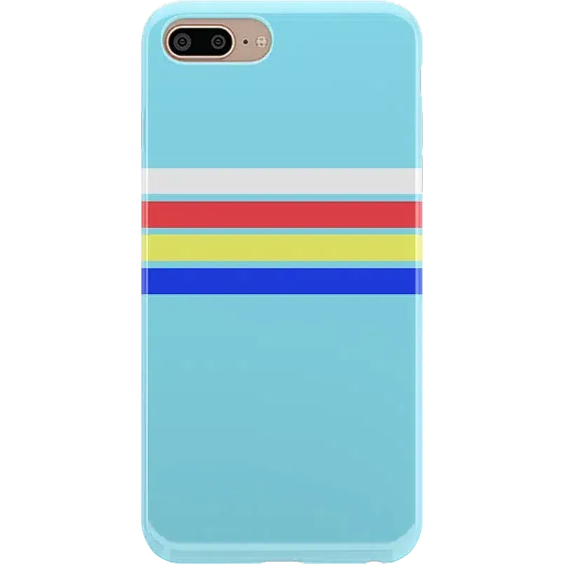 Affordable Luxury Totally Groovy | Teal Rainbow Stripes Color Block Case  Dont Miss Out!