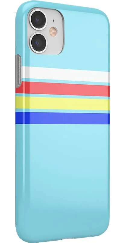Affordable Luxury Totally Groovy | Teal Rainbow Stripes Color Block Case  Dont Miss Out!