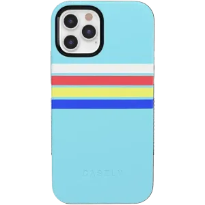 Affordable Luxury Totally Groovy | Teal Rainbow Stripes Color Block Case  Dont Miss Out!