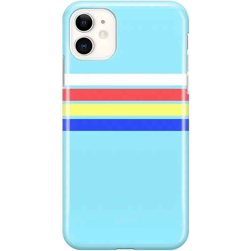 Affordable Luxury Totally Groovy | Teal Rainbow Stripes Color Block Case  Dont Miss Out!