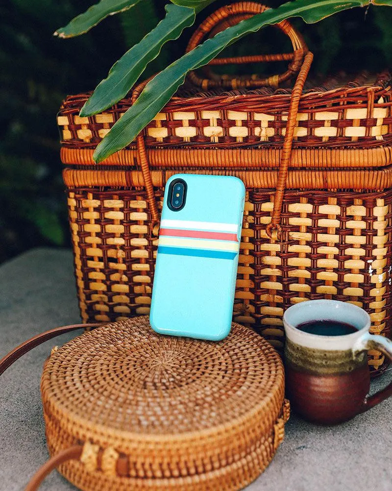 Affordable Luxury Totally Groovy | Teal Rainbow Stripes Color Block Case  Dont Miss Out!