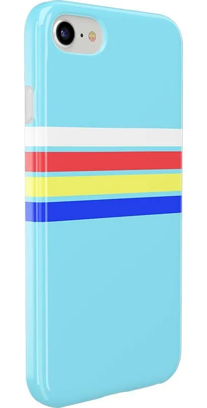 Affordable Luxury Totally Groovy | Teal Rainbow Stripes Color Block Case  Dont Miss Out!