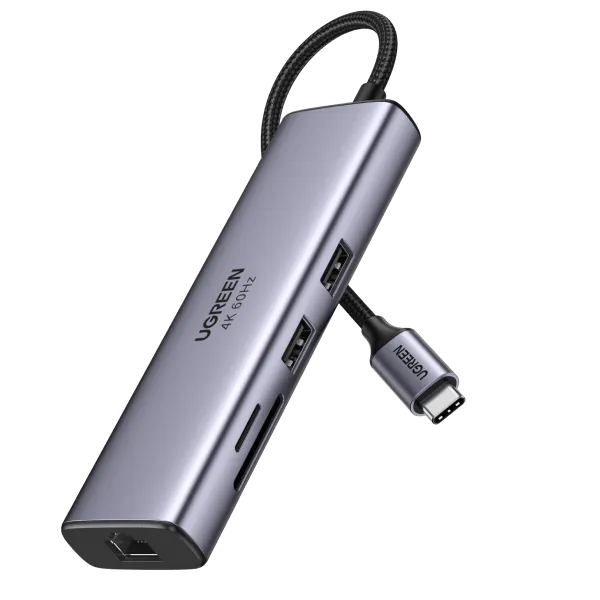 Affordable Luxury UGREEN 7-in-1 4K HDMI USB C Hub  Ends Soon!