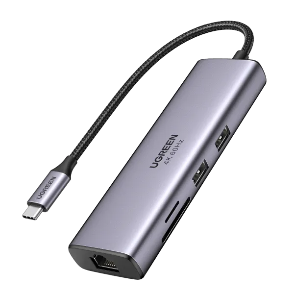 Affordable Luxury UGREEN 7-in-1 4K HDMI USB C Hub  Ends Soon!
