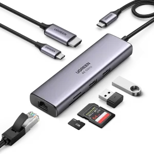 Affordable Luxury UGREEN 7-in-1 4K HDMI USB C Hub  Ends Soon!