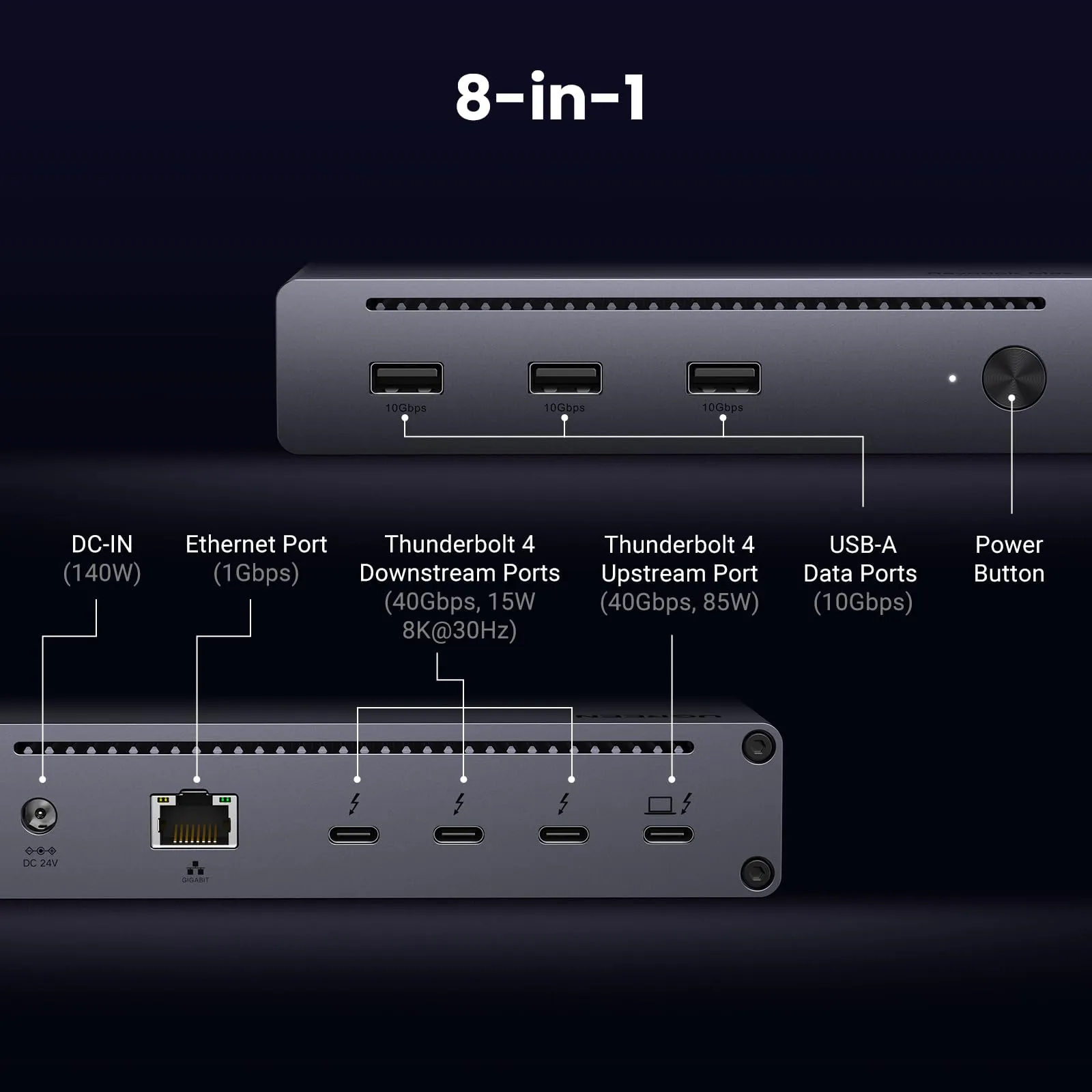 Affordable Luxury UGREEN Revodok Max 8-in-1 Thunderbolt 4 Docking Station  Today Only!