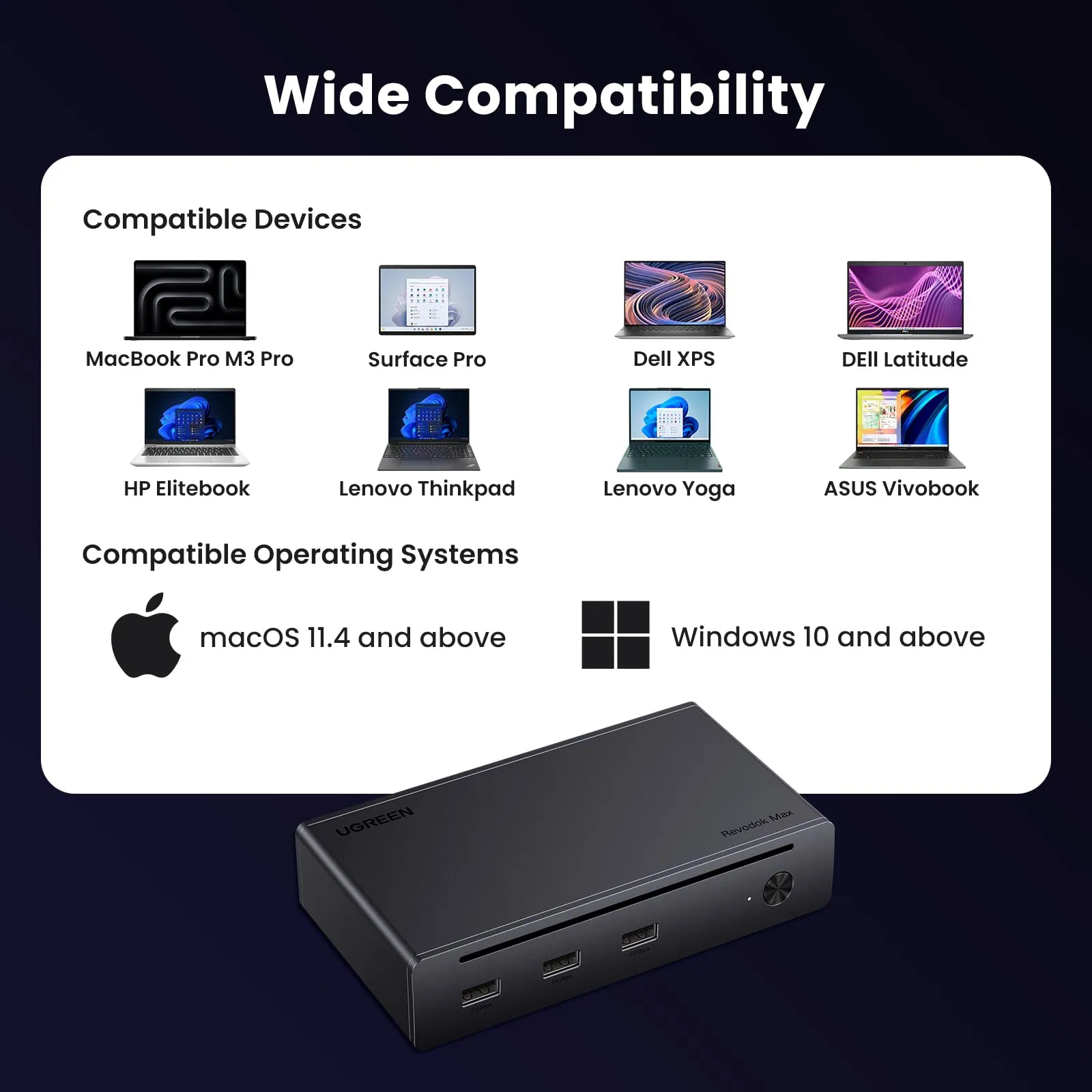 Affordable Luxury UGREEN Revodok Max 8-in-1 Thunderbolt 4 Docking Station  Today Only!