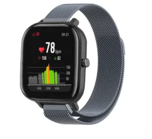 Affordable Luxury Xiaomi Amazfit GTS Milanese Strap (Space Grey)  Limited Stock!
