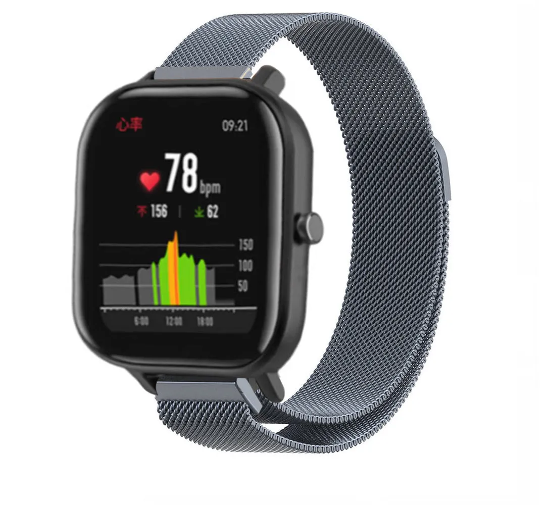 Affordable Luxury Xiaomi Amazfit GTS Milanese Strap (Space Grey)  Limited Stock!