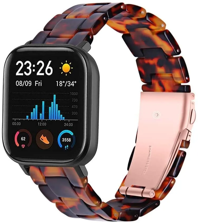 Affordable Luxury Xiaomi Amazfit GTS Resin Strap (Lava)  Stylish & Comfortable