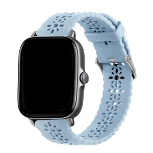 Affordable Luxury Xiaomi Amazfit GTS Silicone Strap Patterned (Mist Blue)  Limited Stock!