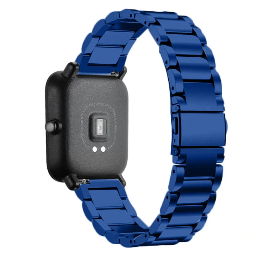 Affordable Luxury Xiaomi Amazfit GTS Steel Strap (Blue)  Today Only!