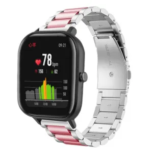 Affordable Luxury Xiaomi Amazfit GTS Steel Strap (Silver/Pink)  Almost Gone!