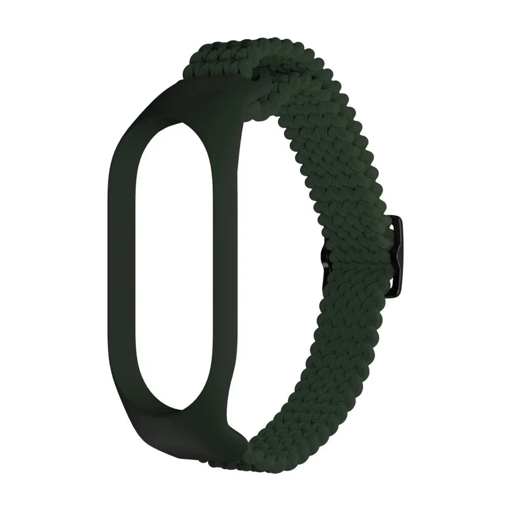 Affordable Luxury Xiaomi Mi Band 7 Braided Strap (Green)  Limited Availability!