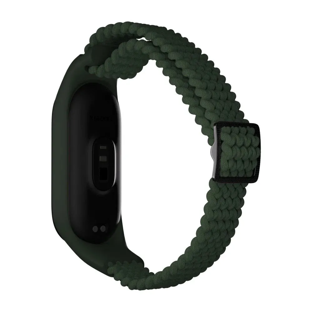Affordable Luxury Xiaomi Mi Band 7 Braided Strap (Green)  Limited Availability!