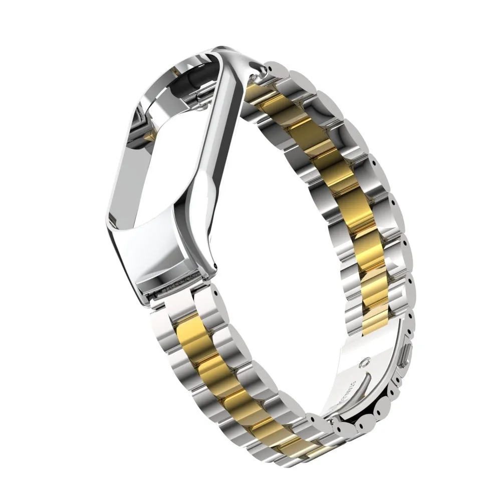 Affordable Luxury Xiaomi Mi Band 7 Steel Strap (Silver/Gold)  Almost Gone!