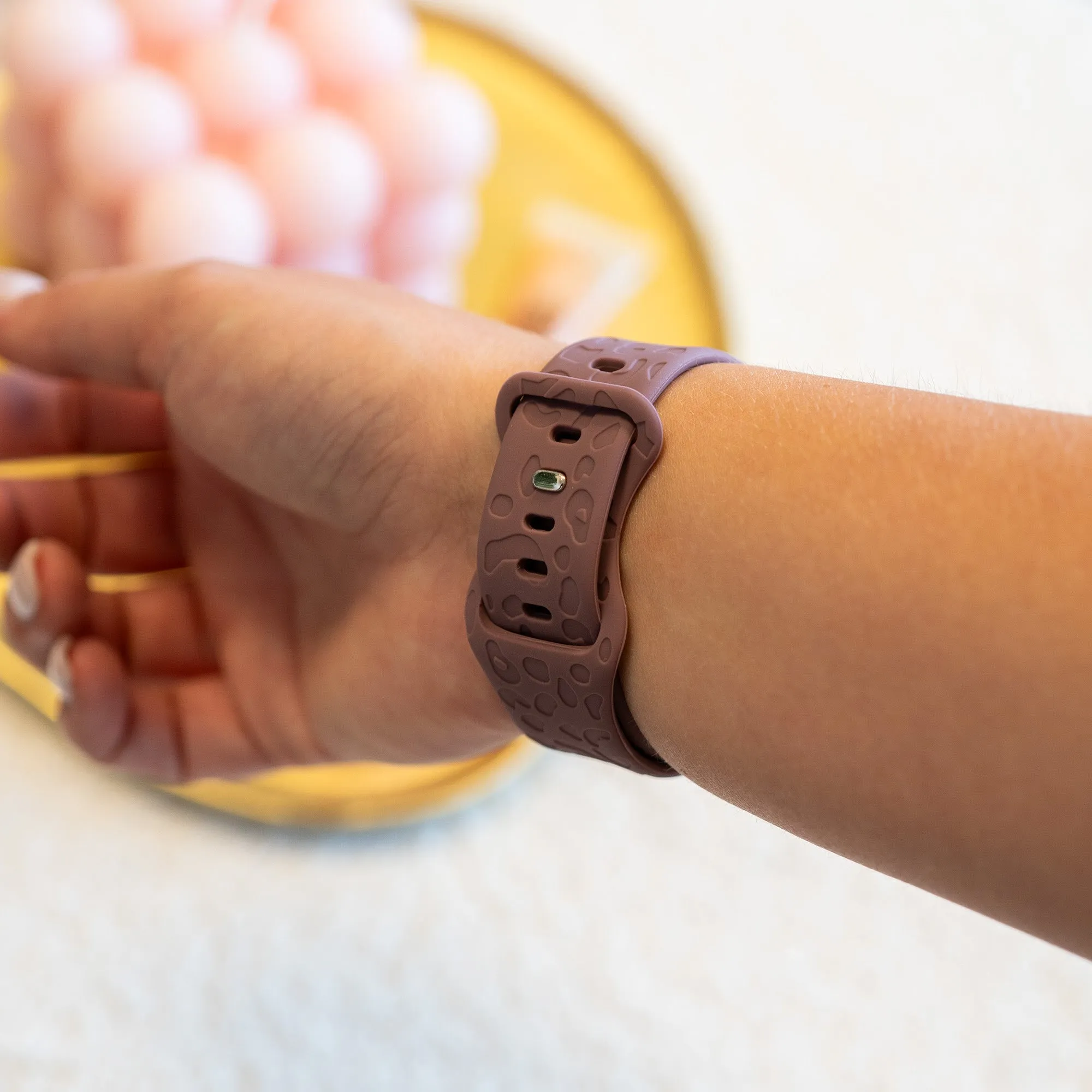 Affordable Luxury xoxo Wildhearts Amazfit GTS 2 Silicone Strap Leopard Print (Berry Purple)  Ends Soon!