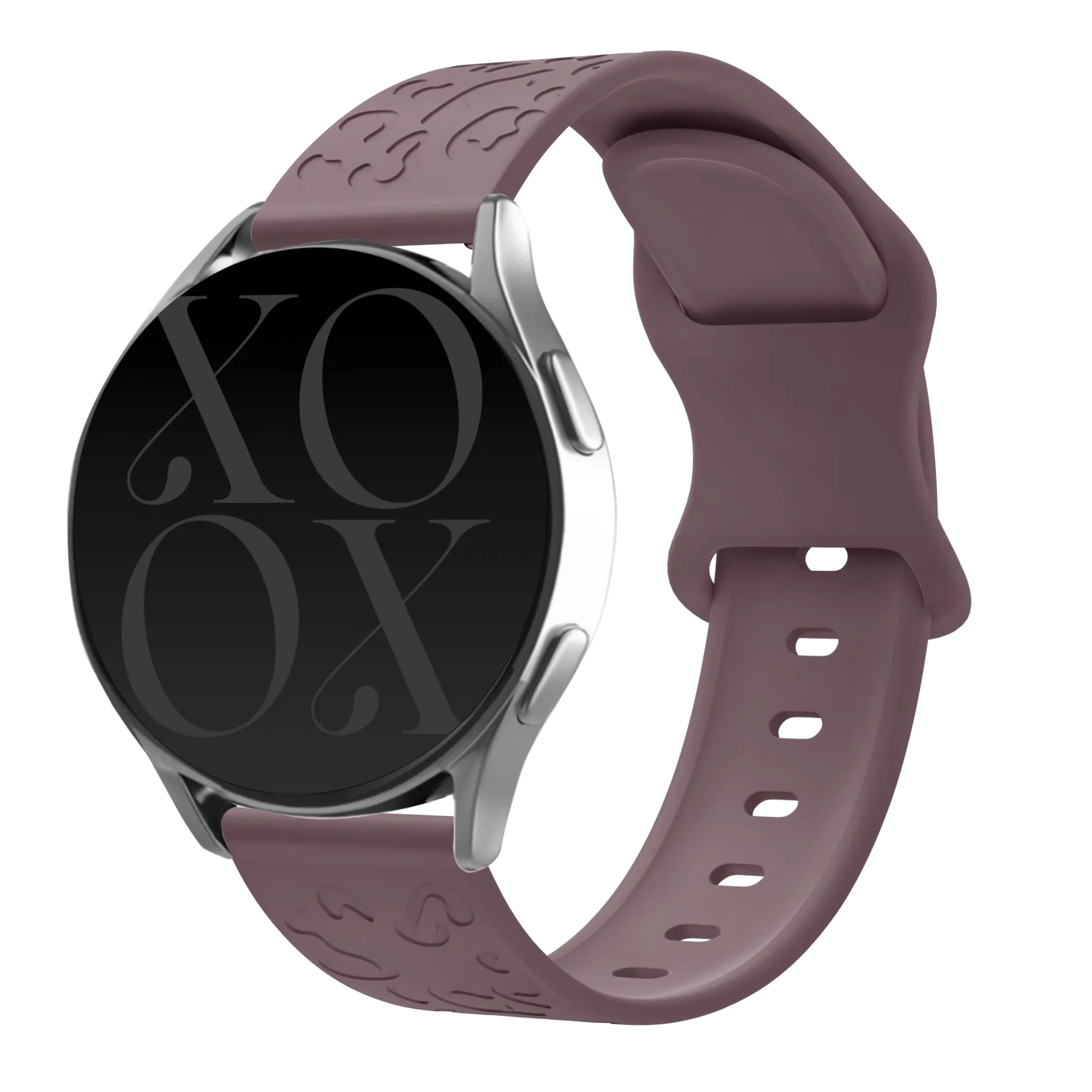 Affordable Luxury xoxo Wildhearts Amazfit GTS 2 Silicone Strap Leopard Print (Berry Purple)  Ends Soon!