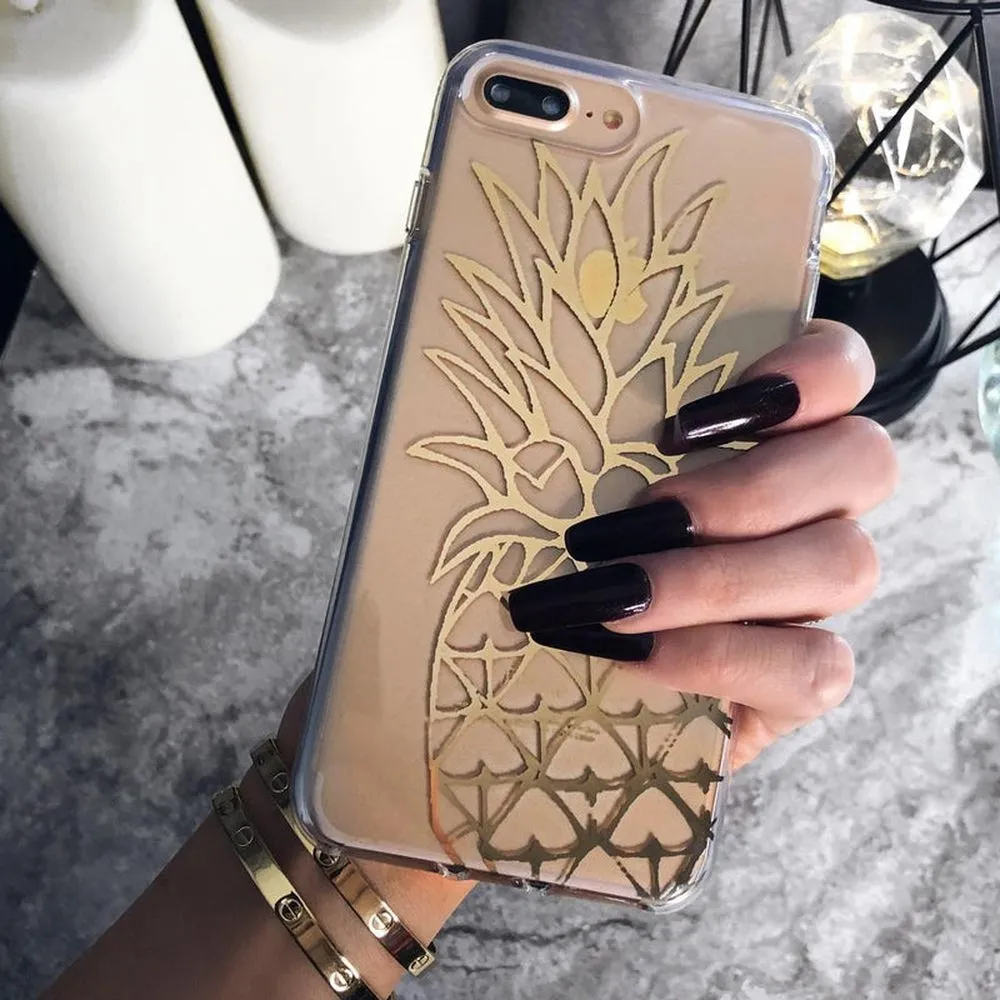 Affordable Luxury You're a Fine-Apple | Gold Pineapple Clear Case  Stylish & Comfortable