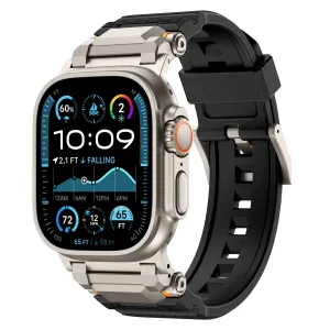 Best-Selling Apple Watch 'Adventurer' Silicone Strap (Black with Titanium)  Today Only!