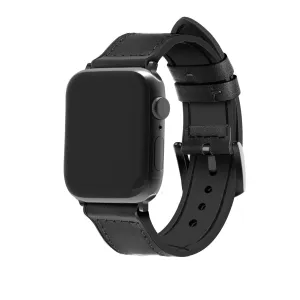 Best-Selling Apple Watch Hybrid Leather Strap with Buckle (Black)  Limited Release!