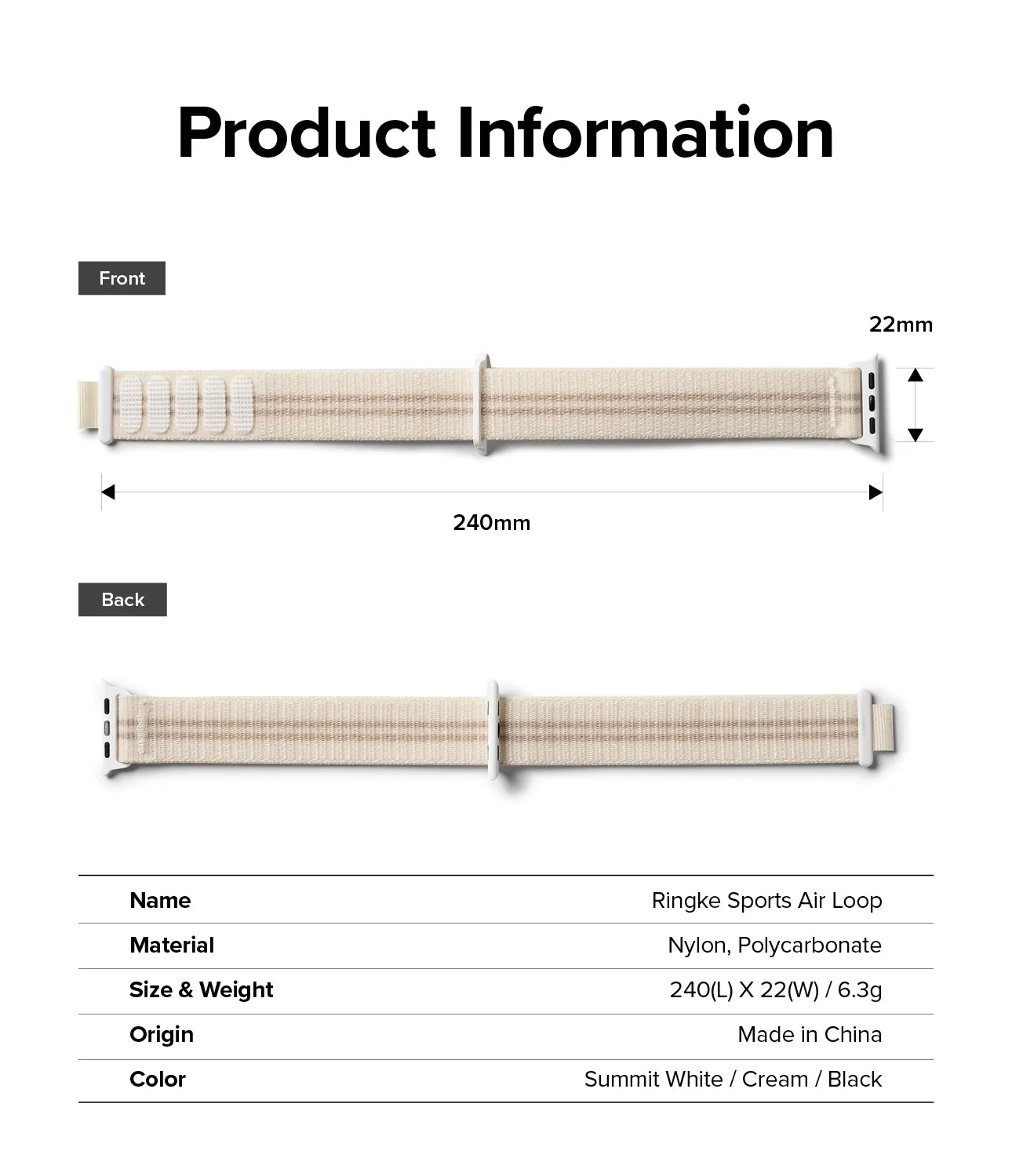 Best-Selling Apple Watch Lug 22mm | Sports Air Loop  Ends Soon!