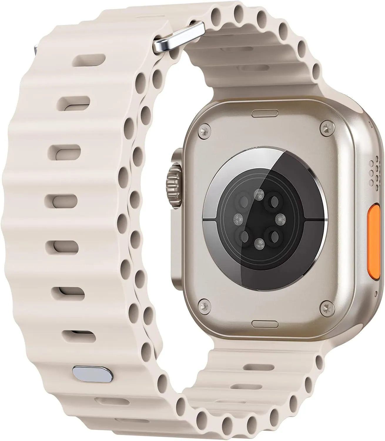 Best-Selling Apple Watch Ocean Strap with Snap Closure (Starlight)  Going Fast!